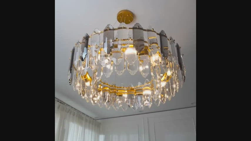 Modern-Gold-Metal-Frame-Round-Crystal-Chandelier
